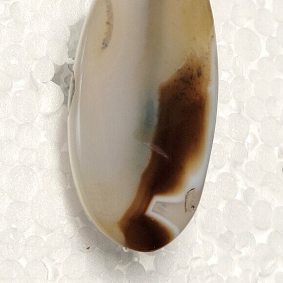 Marbled Agate Ring Adjustable Band Handmade Semi Precious Ring - Picture 8 of 9